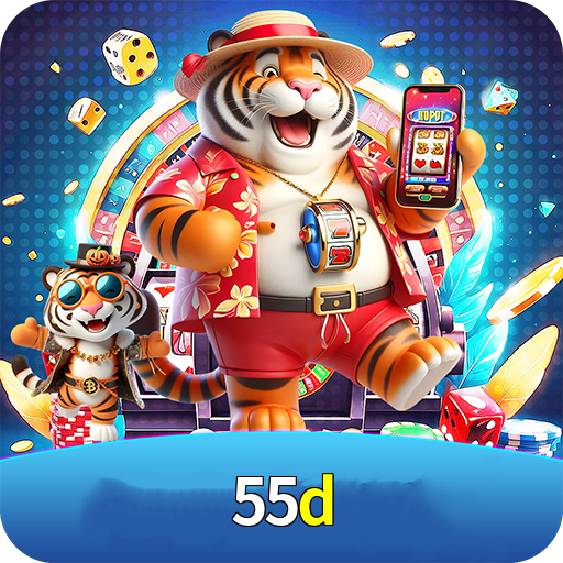 Imagem promocional da 55d mostrando a plataforma e suas vantagens